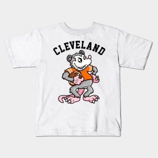 Cleveland Football Possum Fans Kids T-Shirt